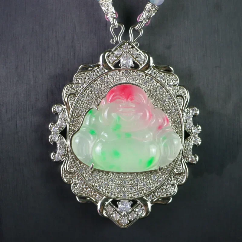 

Exquisite Temperament Maitreya Buddha Pendant, Fashionable Women's Necklace Jewelry