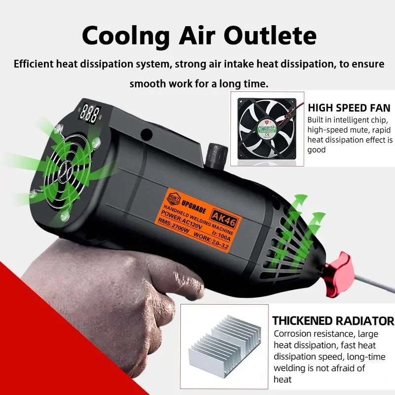 Электрический сварочный аппарат, 3900 Вт, 220 В/110 В ± 15%, домашний ручной сварочный аппарат, портативный дуговой сварочный аппарат, полностью автоматический
