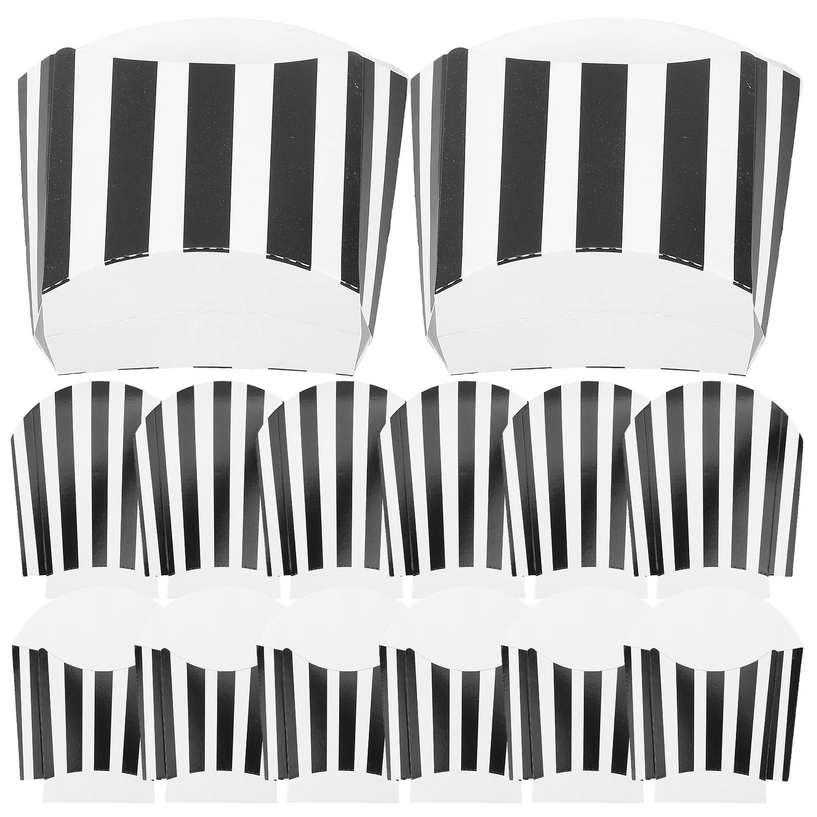 

50Pcs Popcorn Containers French Fries Box Lightweight Portable Snacks Candy Holders Popcorn Boxes French Fries Box