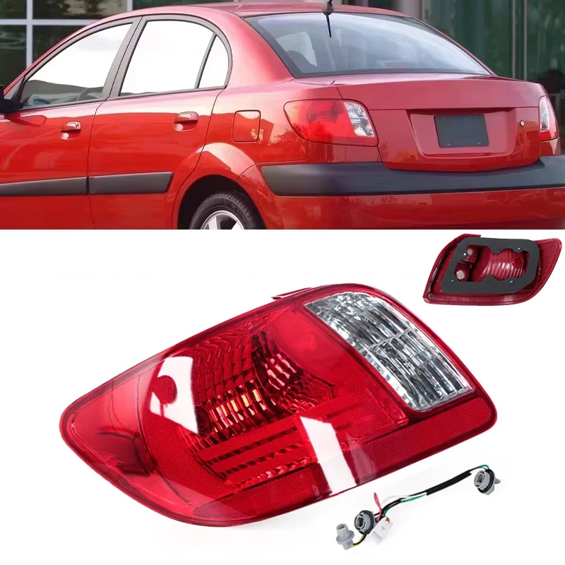 

Car Taillight Assembly For Kia RIO Rio5 2006 2007 2008 2009 2010 2011 Car Tail Light Rear Brake Lights 924011G000 With Light