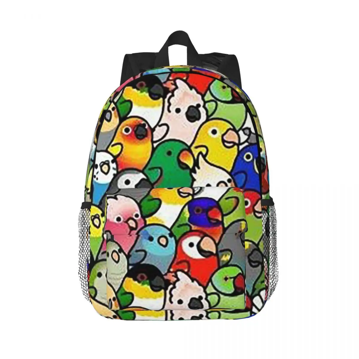 Birds Cockatiel Budgie Parrot Backpack Daypack Large Capacity Boys Girls BookBag Shoulder Bags for Men Women Children School Bag