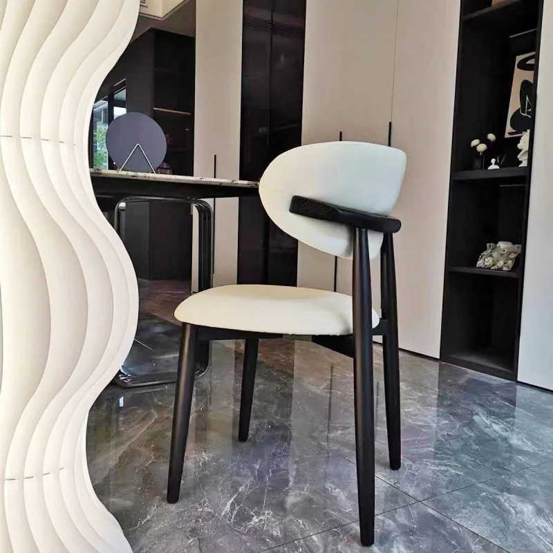 Luxurious Dining Chair Home Modern Minimalist Dining Room Chair Backrest Minimalist Living Room Chair Fashion Beautiful Upscale image 2