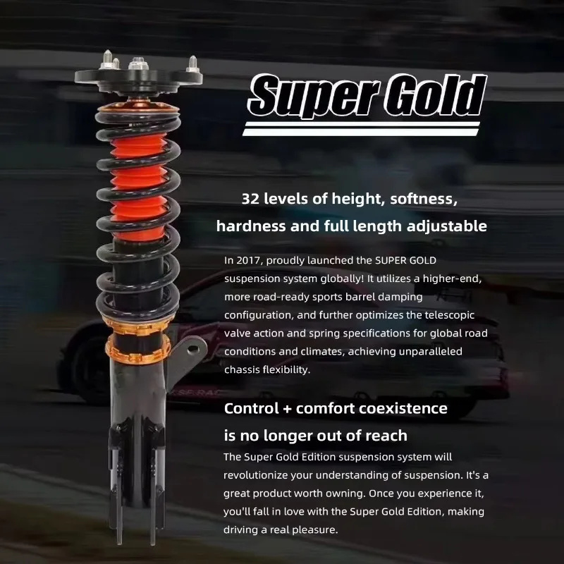 High Performance Shock Absorbers New Front & Rear Suspension Upgrade for Smooth Ride and Stability