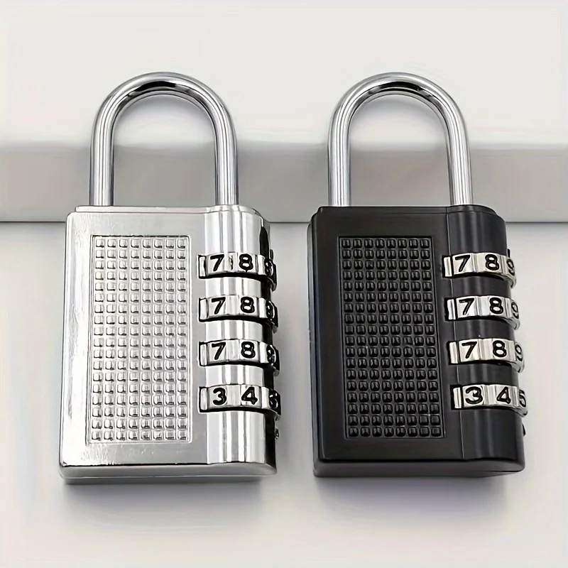 1/2PCS 4 Digit Combination Padlock Zinc Alloy Suitcase Luggage Lock for Travel Bags Backpacks Storage Metal Code Lock