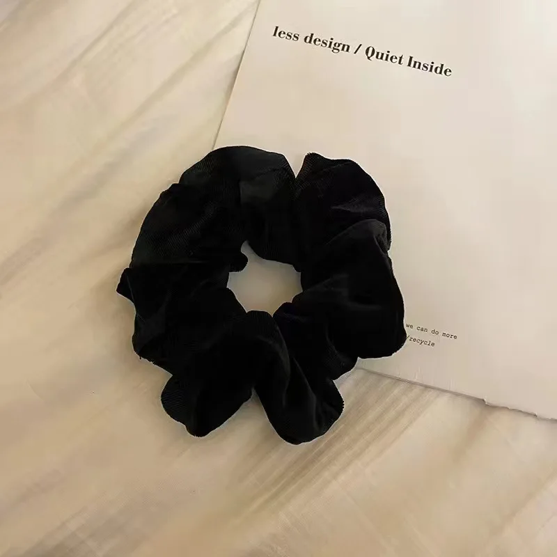 KYDZSW Vintage Velvet Big Hair Scrunchies Women Girls Ponytail Holder Rubber Bands Hair Ties Accessories