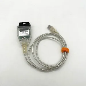 V18. 00. 008 mını vcı toyota j2534 obd2, kablo araç teşhis ftdı çip erkek tıs techstream MINI-VCI obd2 tarayıcı, otomatik teşhis 8 en çok satılan, vcı'ye kablo-6 numara