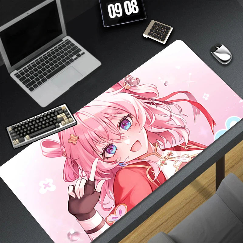 

Mouse Pad Design Non-Slip Desk Mat Honkai Star Rail March 7th Accessories Stitched Edges For Home And Game For Gamer Mousepad