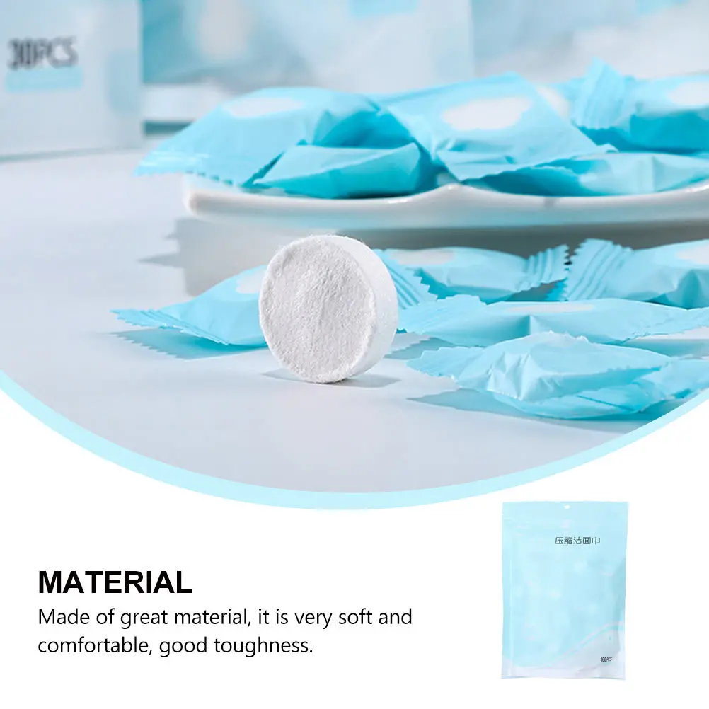 

100Pcs Compressed Cotton Face Towels Soft Absorbent Disposable Cleaning Cloths for Spa Beauty Salon Travel Compressed Towel