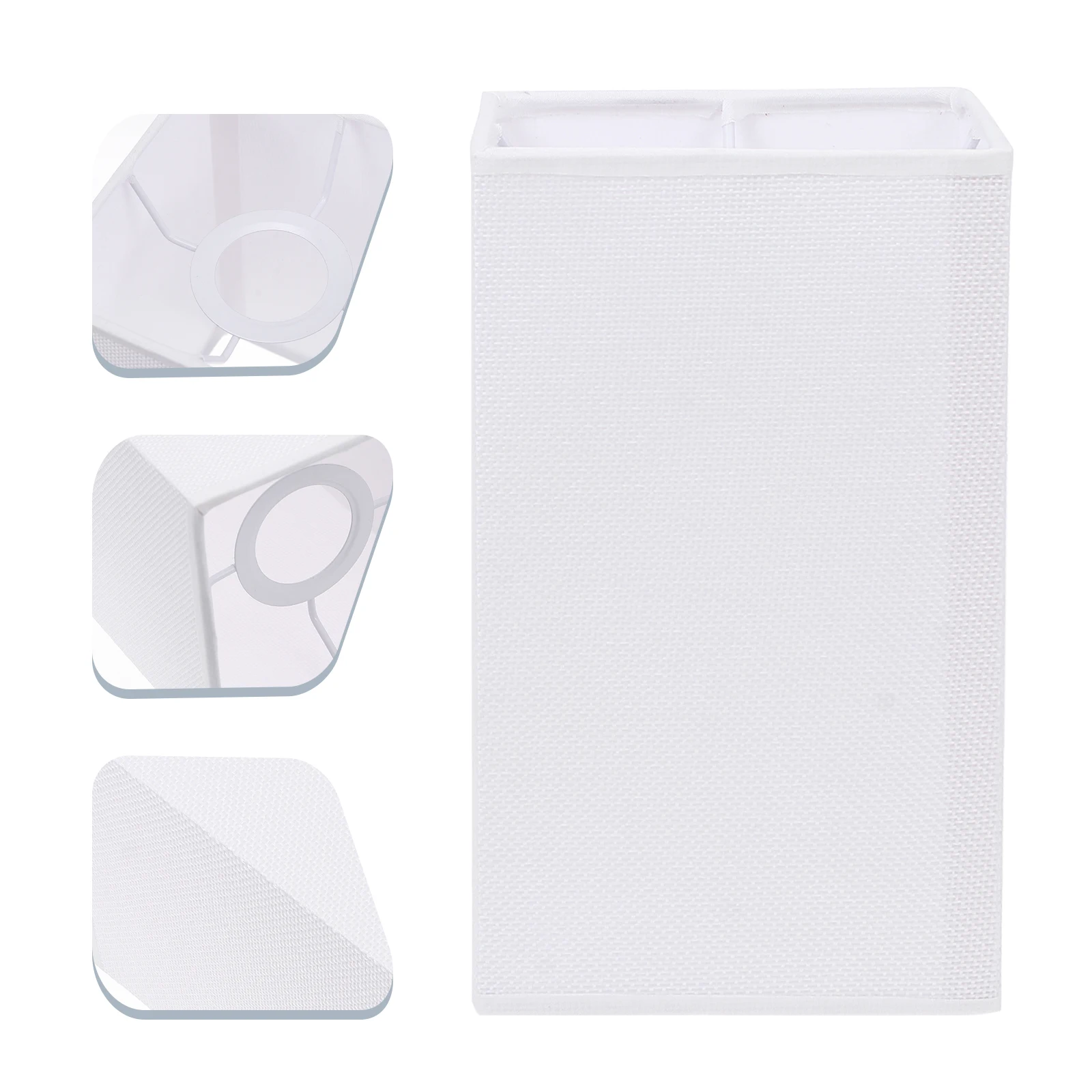 

Square Cloth Lamp Shade E27 Fabric Light Cover Simple Style Warm Atmosphere Decorative Lamp Accessory Light Shade