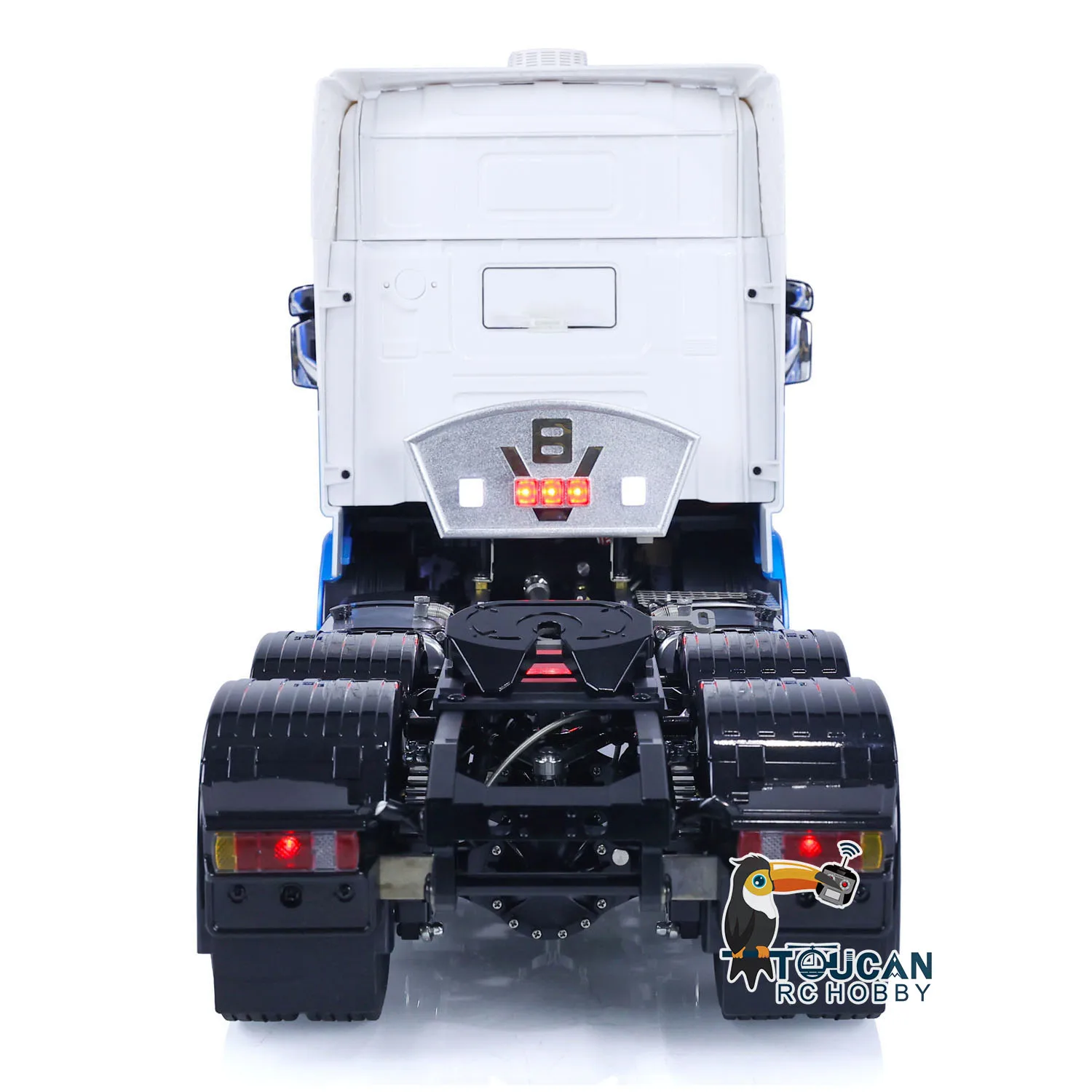 1/14 LESU Metal Chassis 6x6 RC Tractor Truck DIY Painted Finished Control Electric Car Birthday Christmas Gift Car Toys For Boys