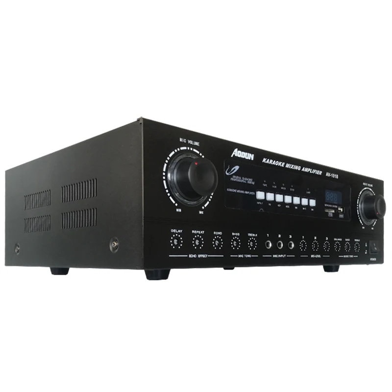 

0911HOT High Power Professional KTV Amplifier oke USB Anti Howling Bluetooth HIFI Stage Bass