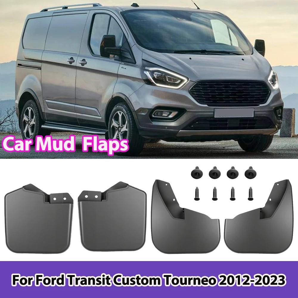 

Car Mud Flaps For Ford Transit Custom Tourneo 2012-2023 Molding MudFlap Splash Guards Mudguards Fender Cover