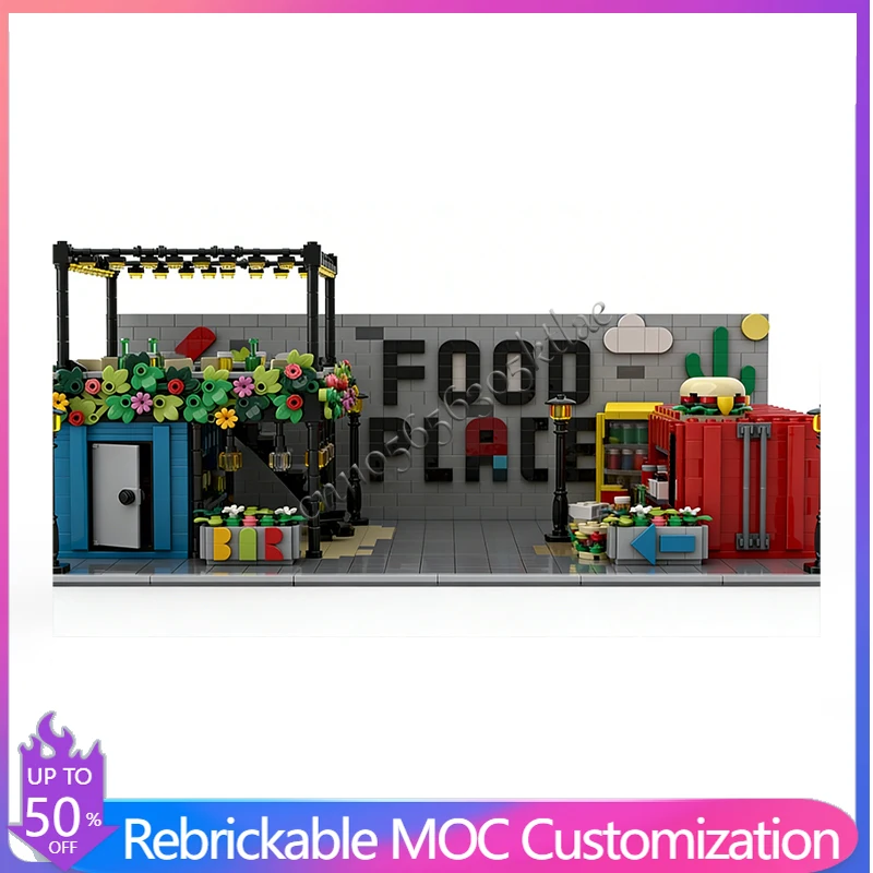 

2599 деталей: Средневековый ресторан MOC, модульный конструктор, развивающая креативная модель, игрушка для детей, подарок на Рождество