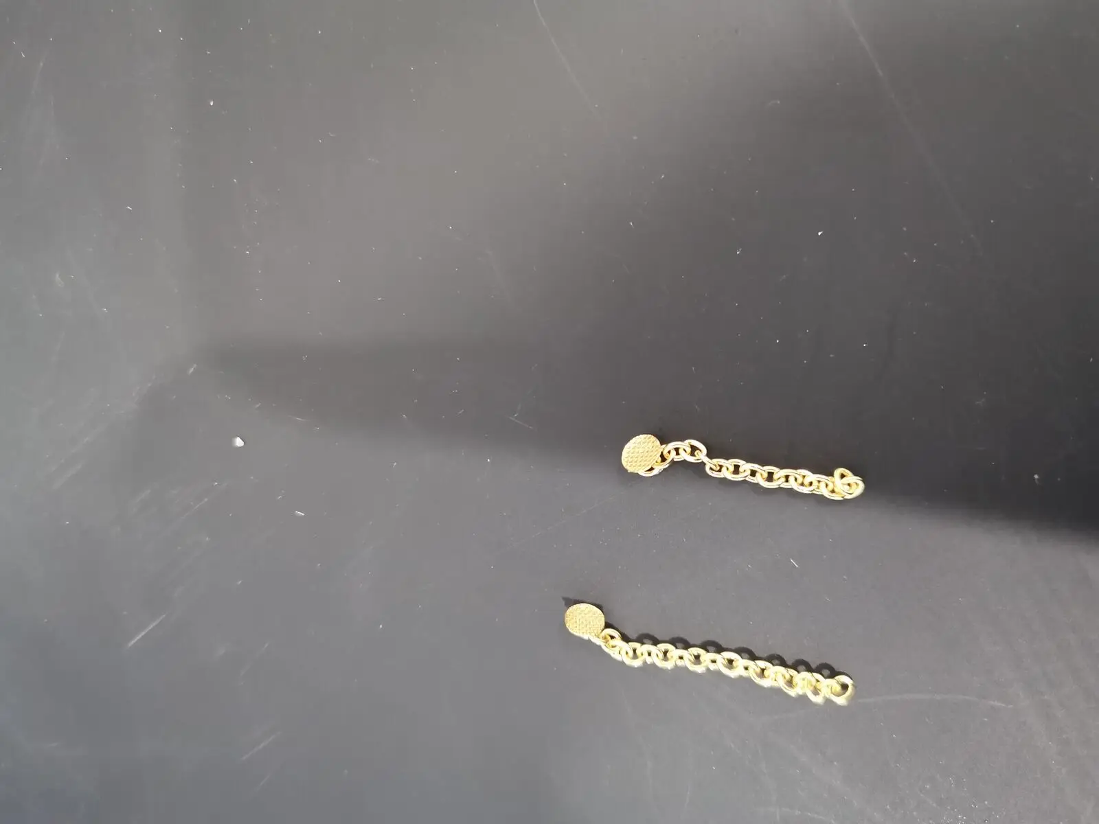 2/10pcs Easyinsmile Dental Orthodontic Traction Button Chain Orthodontic Accessories Material Gold Plated Round Rectangular Base