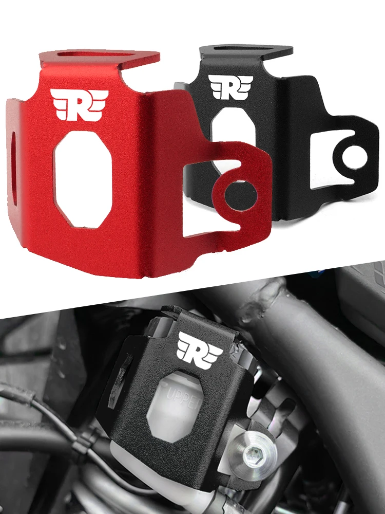 Motorcycle Rear Brake Fluid Reservoir Guard CNC Aluminum Oil Cap Cap Protector Cover Fit For Royal Enfield Interceptor 650 ROYAL
