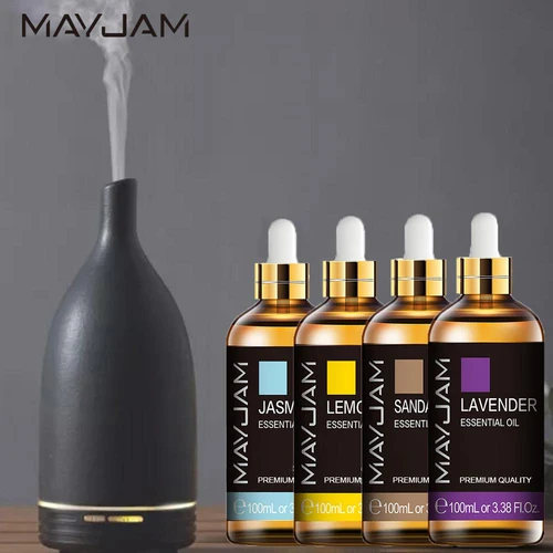 Imagen 2 del producto MAYJAM 10ml 30ml 100ml aceites esenciales para humidificador difusor lavanda jazmín eucalipto Ylang Ylang vainilla aceite aromático de árbol de té