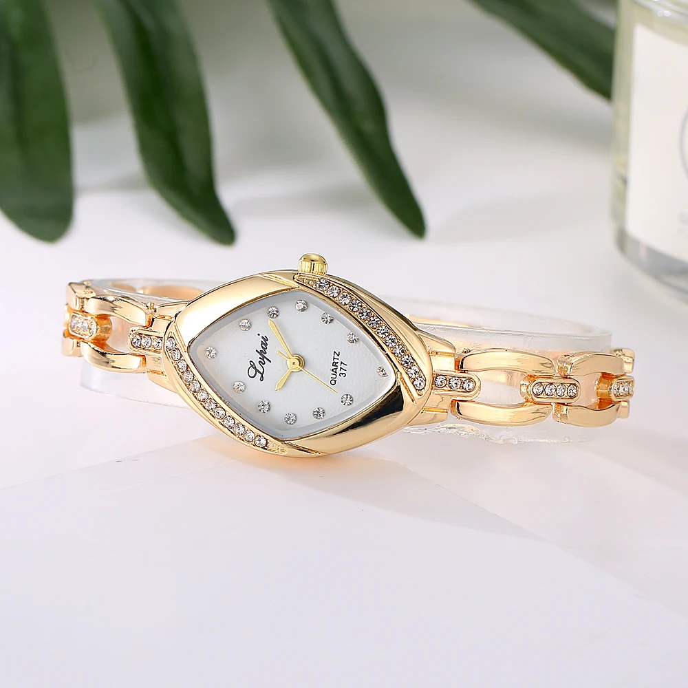 Lvpai Brand Lxury Gold Watch Women Rhinestone Watch Ladies Fashion Dress Quartz Watch Reloj Mujer Relogio Feminino Gift