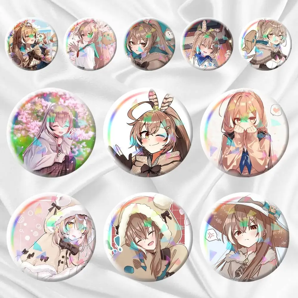 

Moon Nanashi Mumei 75mm 58mm 44mm 25mm Brooch Backpack Hat Pins Accessories Toys Badge
