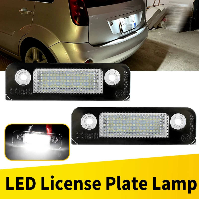 2 pçs carro led lâmpada de luz da placa de identificação para ford fusion 2001-2011 fiesta mk5 2001-2008 mondeo mk2 1996-2000 acessórios do carro