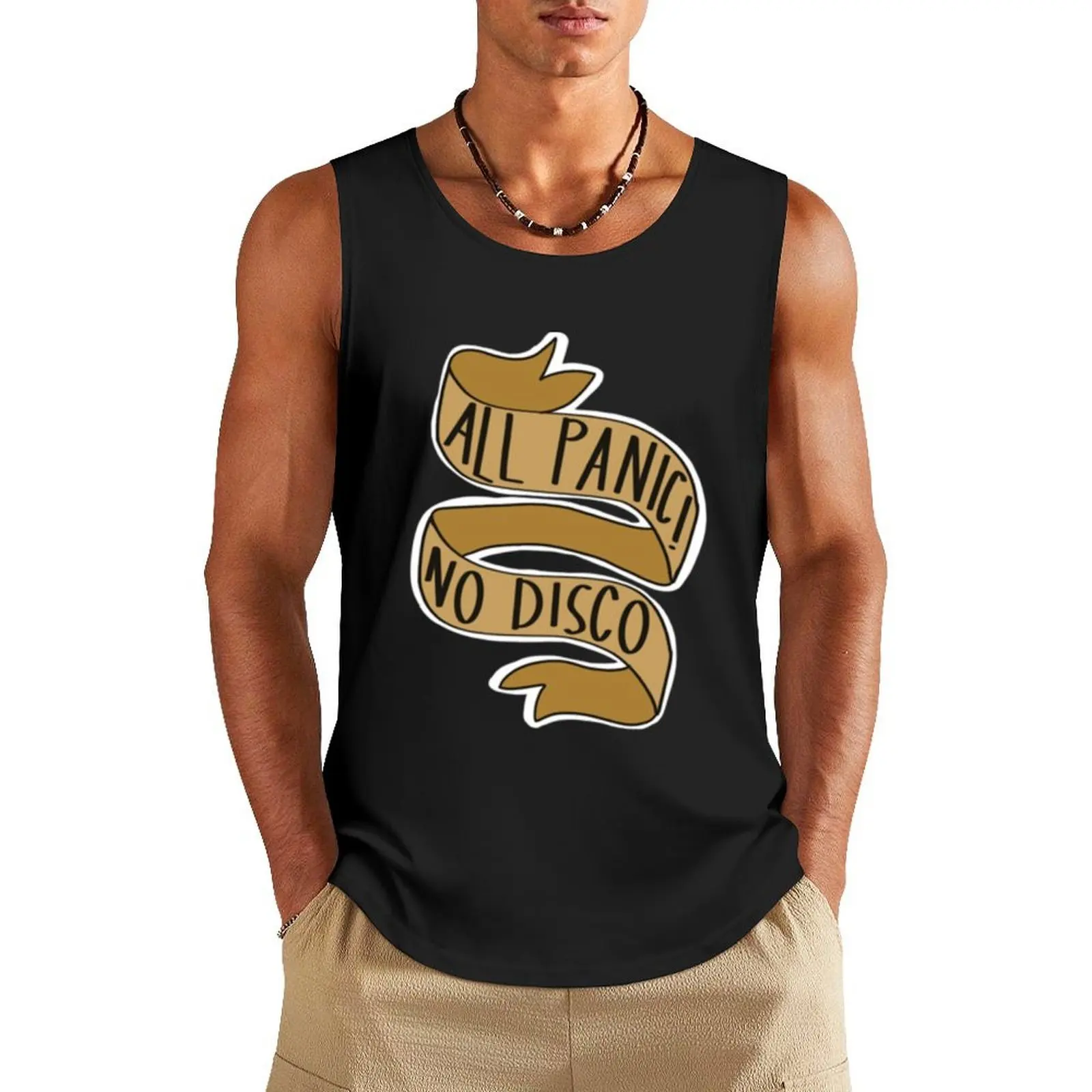 

All Panic! No Disco Tank Top t shirt Men's summer clothes sleeveless Men's t-shirts anime top