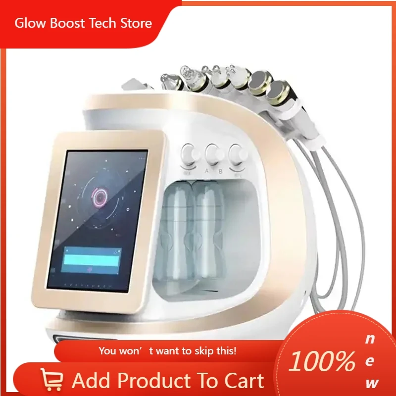 

GB7 In 1 Hydro Facial Moisturizing Facial Small Bubble Hydrogen Oxygen Microdermabrasion Machine For Blackhead Remover