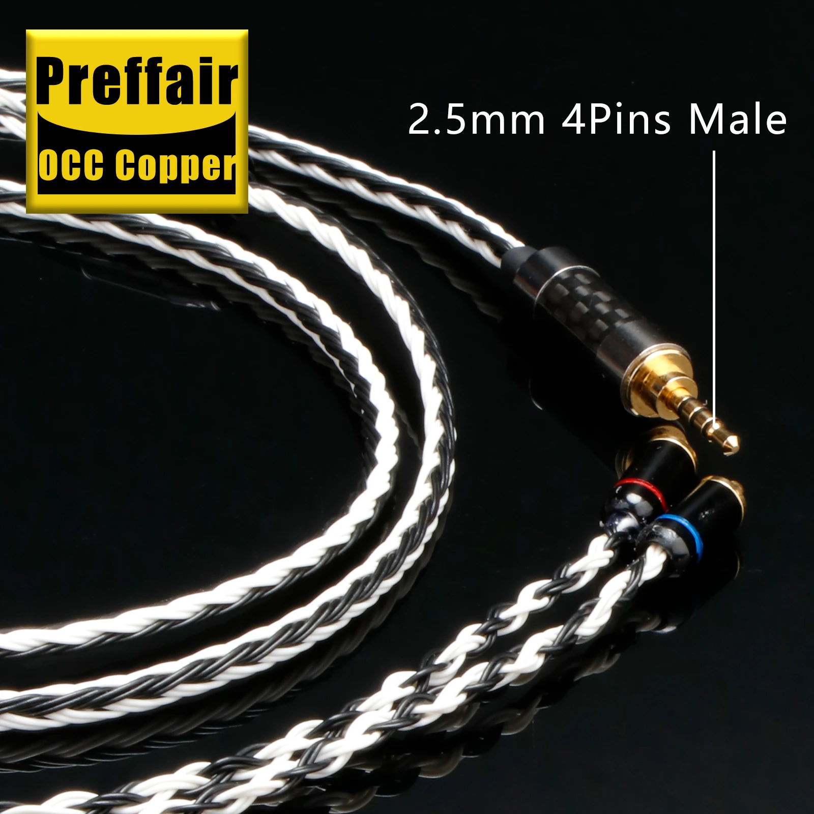 

2,5 мм 4-контактный штекерный аудиокабель 16 ядер OCC посеребренный удлинительный кабель для наушников для N505 N30 N40 MMCX IE300