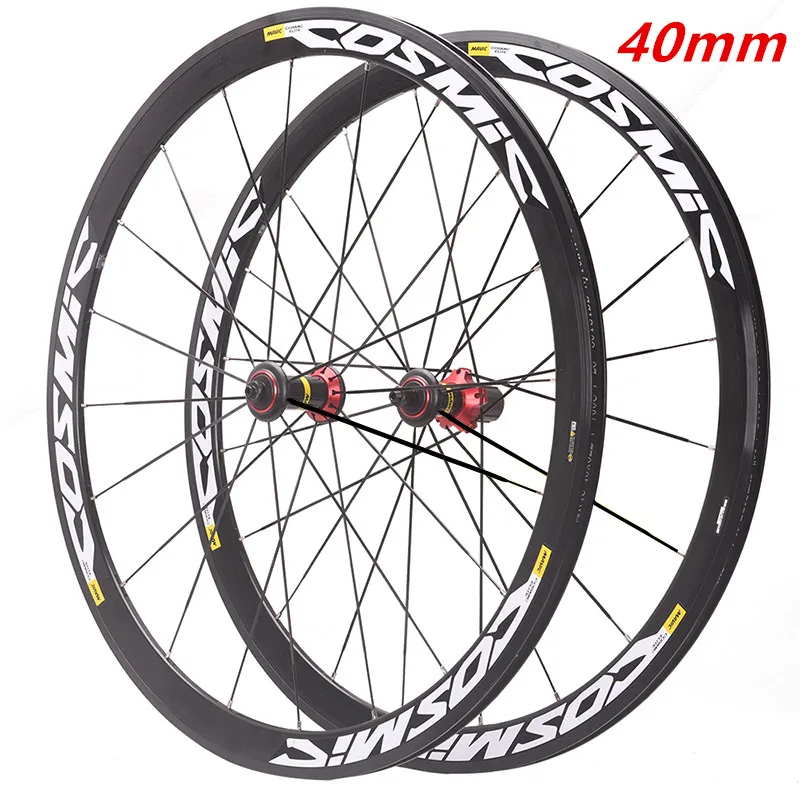 free shipping 700C High Strength Road Bike Wheelset V/C Disc Brake Frame Height 30 40 50 mm rim brake bike wheel cosmic