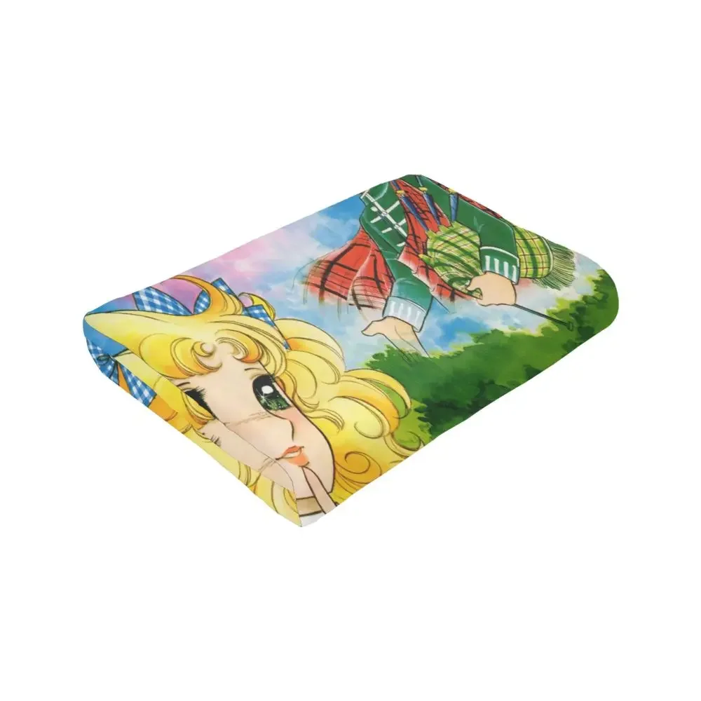 Candy Candy Anime Blankets Coral Fleece Plush Decoration Bedroom Bedding Couch Bedspread