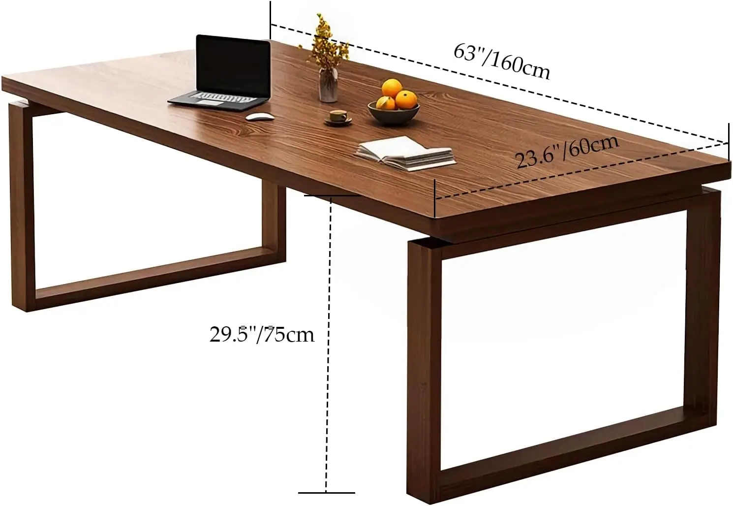 Wooden Extra Long Desk - 63