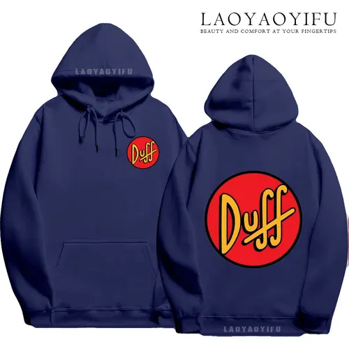 Imagen 2 del producto Sudadera con capucha The Simpsons Duff Beer Circle Logo V2, moda urbana Retro divertida, regalo para hombre, diseño de manga larga, jersey familiar impreso