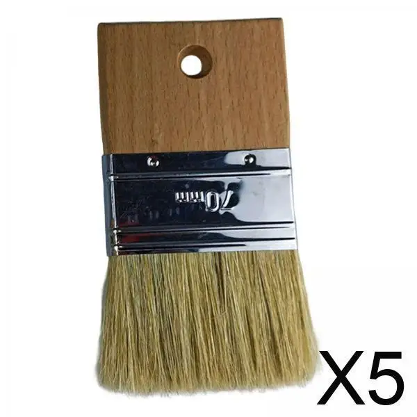 

Профессиональные кисти для рисования с эргономичной деревянной ручкой Набор кистей для рисования стен с плоской щетиной для отделки краев и использования в мебели