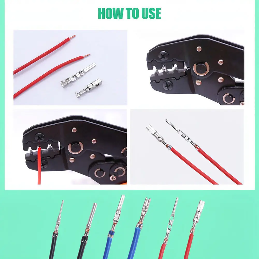 Copper Electrical Wire Terminals Kit Car Connector Pins Male Female Crimp Set For Xinghegu Automotive Circuit Repair