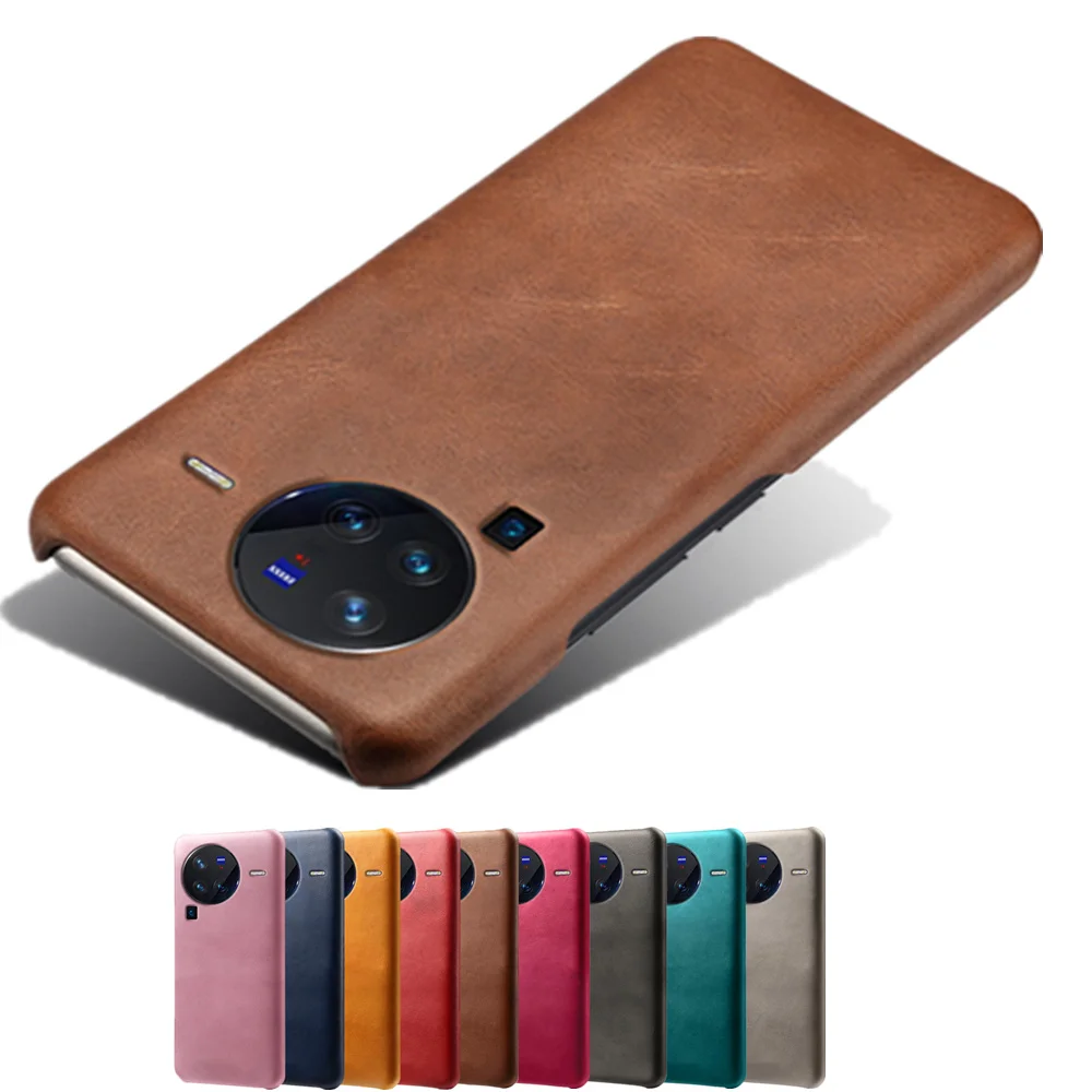 For vivo X80 Pro Case Luxury PU Leather Case Cover For vivoX80 Pro Cover for vivo X80Pro V2185A, V2145 Slim PC Phone Funda Coque