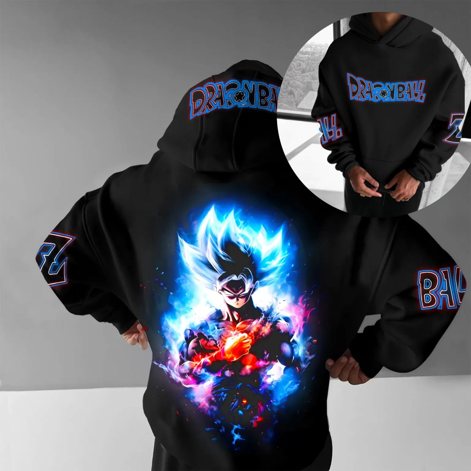 

Dragon Ball Autumn and Winter Japanese Hot Blood Animation Classic Character Hoodie Men's and Women's Top Casual and Comfortable