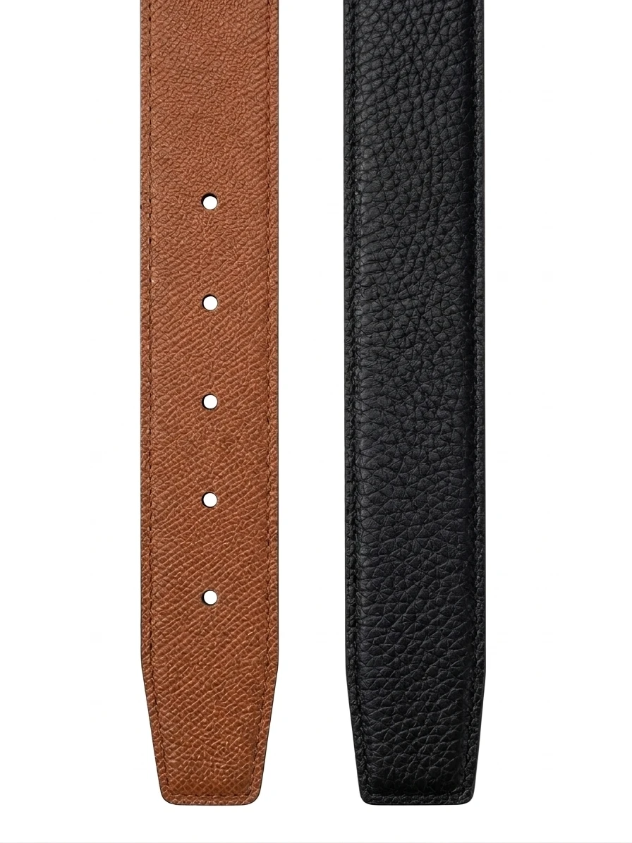 genuine-leather-reversible-belt-strap-without-buckle-35mm125i-replacement-dress-belt-for-men-women-double-sided-smooth-pebb