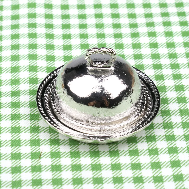 Dollhouse Miniature Wooden/Metal Tray Bread Tray Model Mini Baking Pan For Doll House Kitchen Decoration Accessories