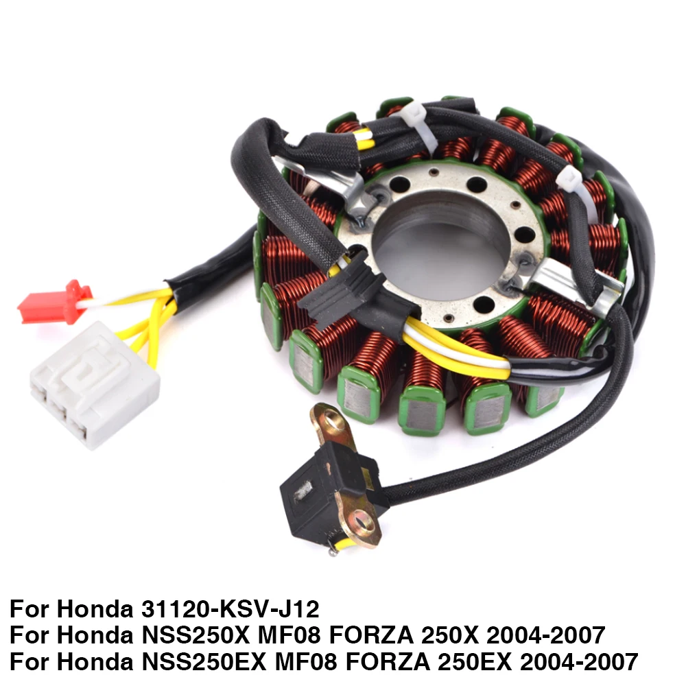 

Motorcycle Magneto Generator Stator Coil For Honda NSS250X NSS250EX MF08 FORZA 250X 250EX NSS 250 X EX 2004-2007 31120-KSV-J12