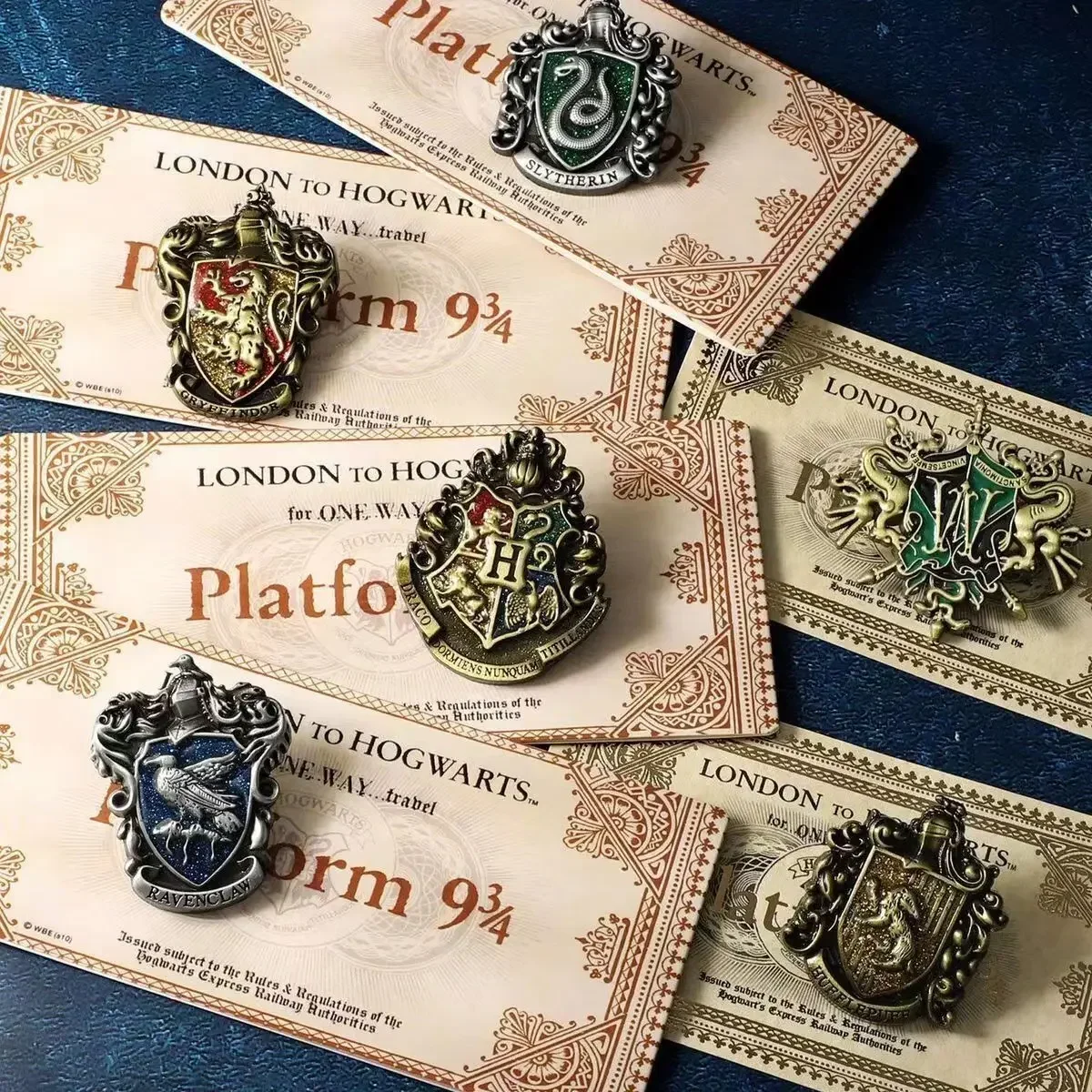 Hogwarts, The School of Magic Gryffindor Brooch Enamel Pin Badge Ticket Backpack Decoration Jewelry Children's Toys Gifts