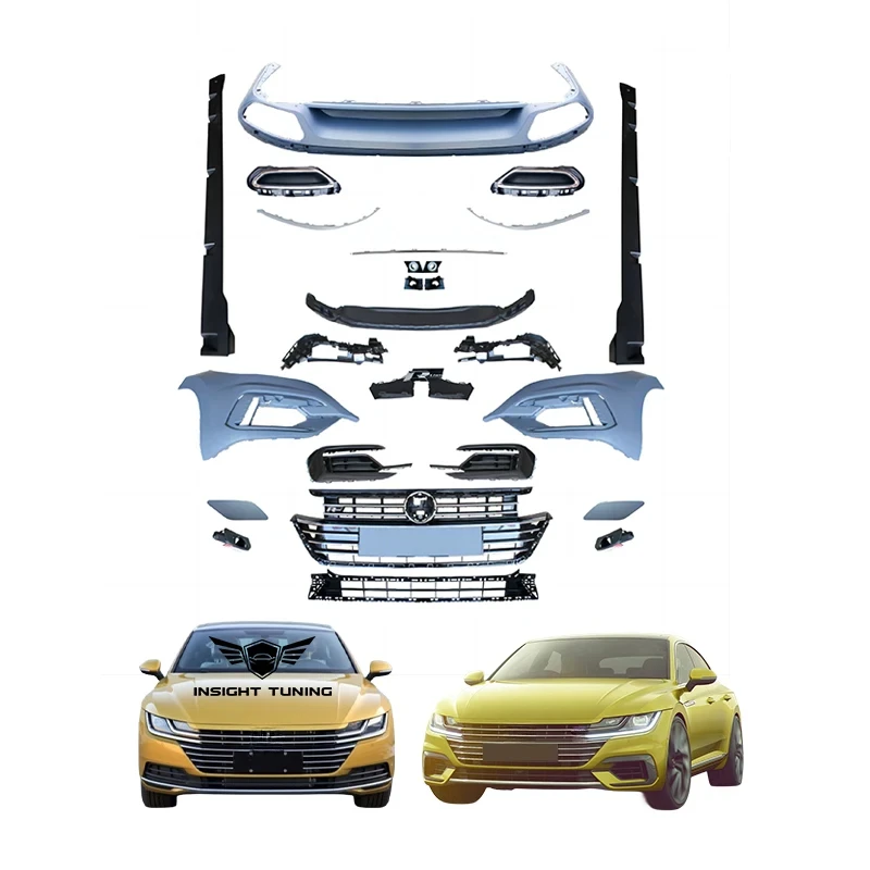 

High Fitment Facelift Car Bumper Grille Diffuser Bodykit CC Arteon Upgr R Line 2018-2021 Body Kit