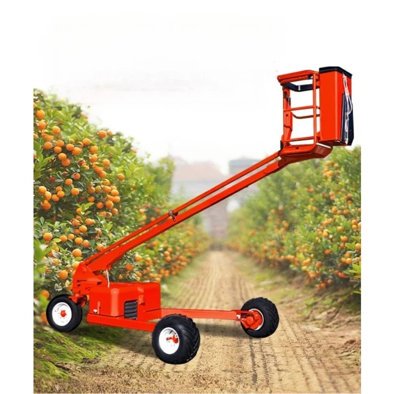 High quality cherry picker trailer articulated boom lift hydraulic drive