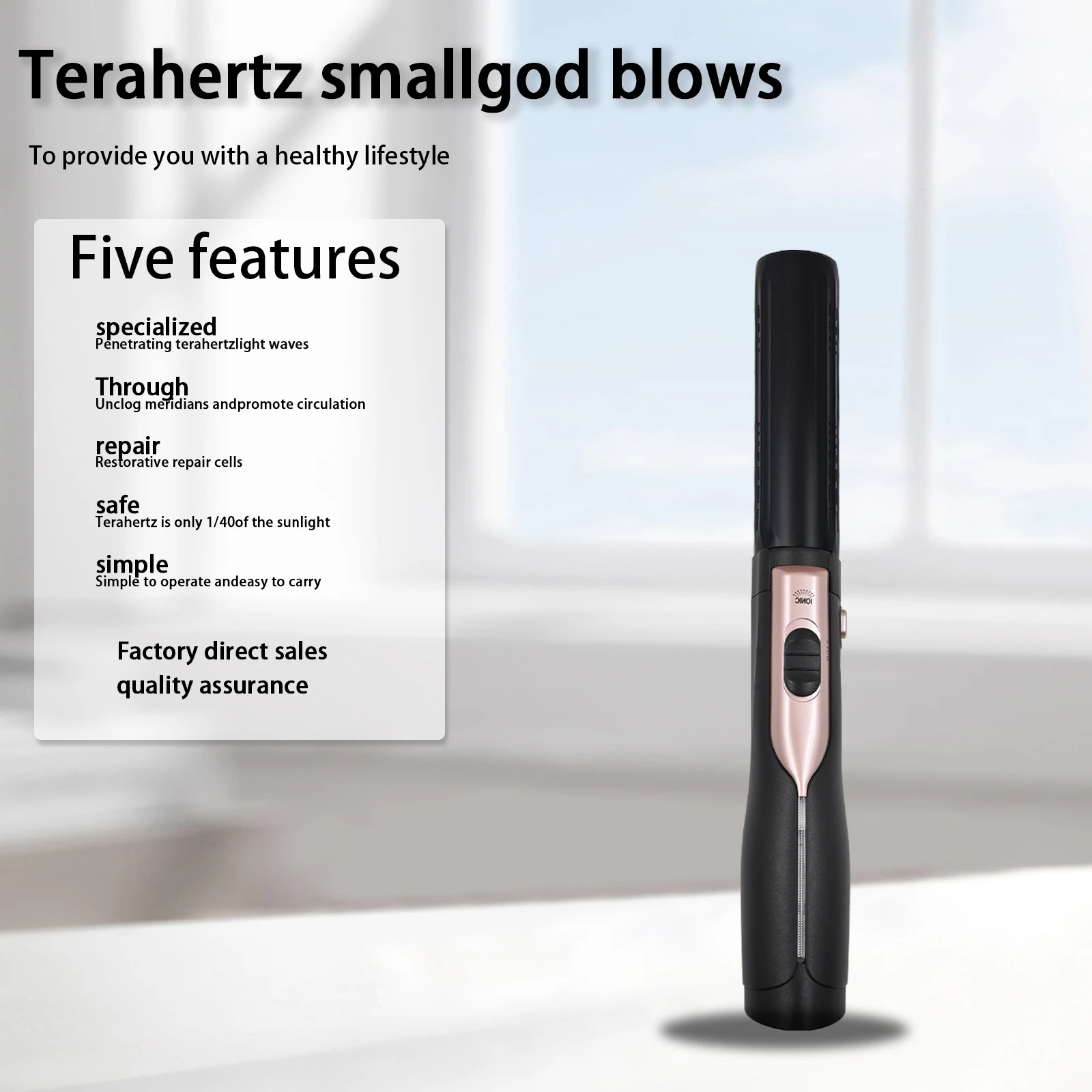 Terahertz-Therapiestab Terahertz optisches Gerät Schmerzlinderung Terahertz Gerat Warmgebläse Elektrische Heizung Iteracare Gebläse Trockner