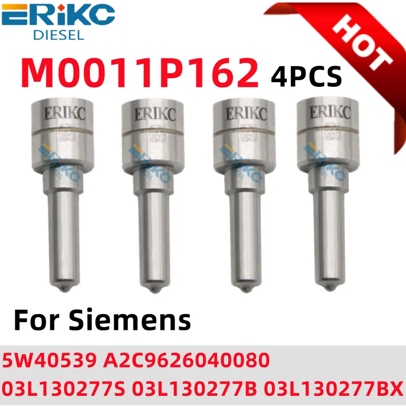 4PCS M0011P162 Injector 03L130277S 03L130277B 03L130277BX ALLA162PM011 Diesel Injector Nozzle DLLA162PM011 For Siemens