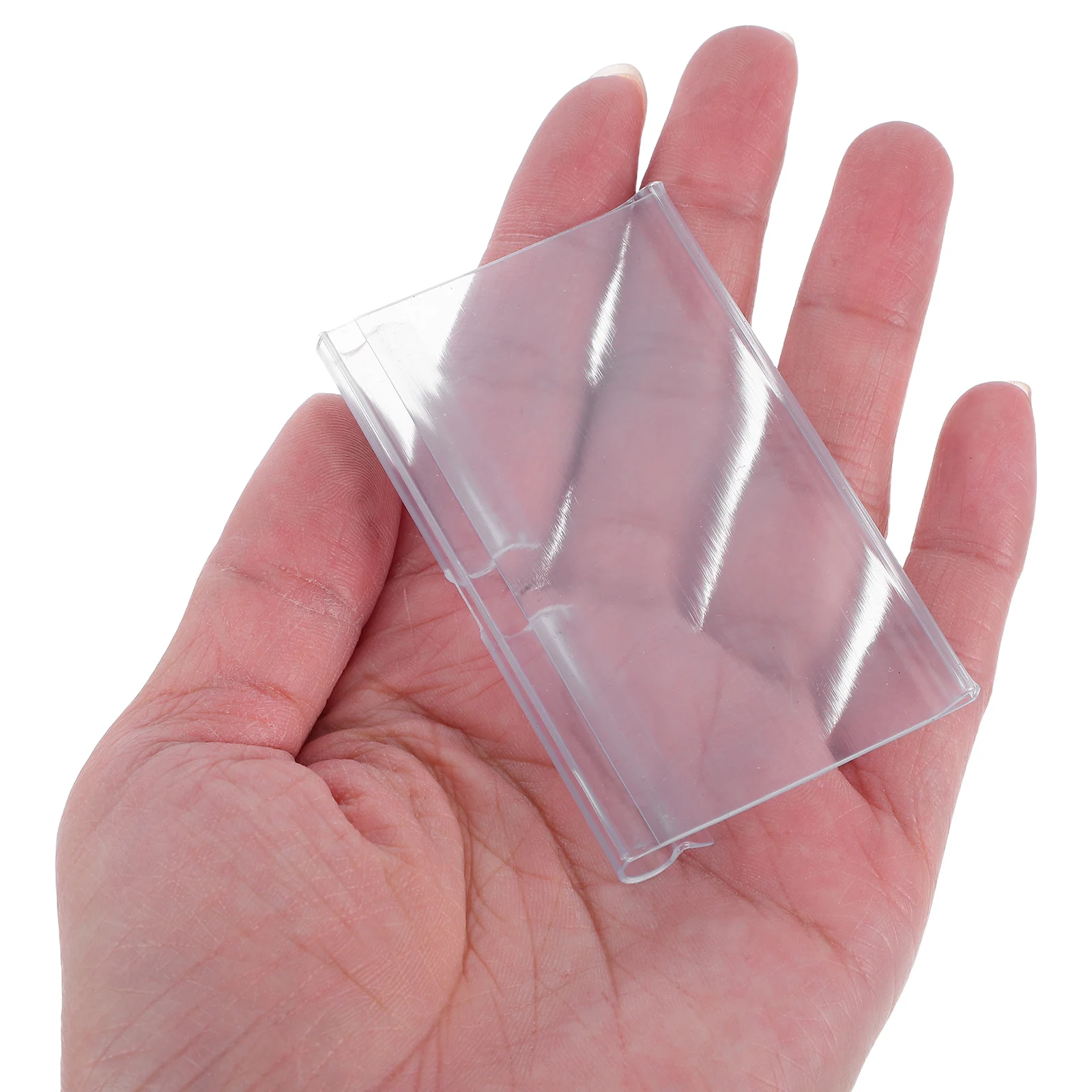 

10pcs Clear Plastic Holders For Shelves Transparent Price Tag Clips Retail Store Supermarket Display Shelf Label Card Slot