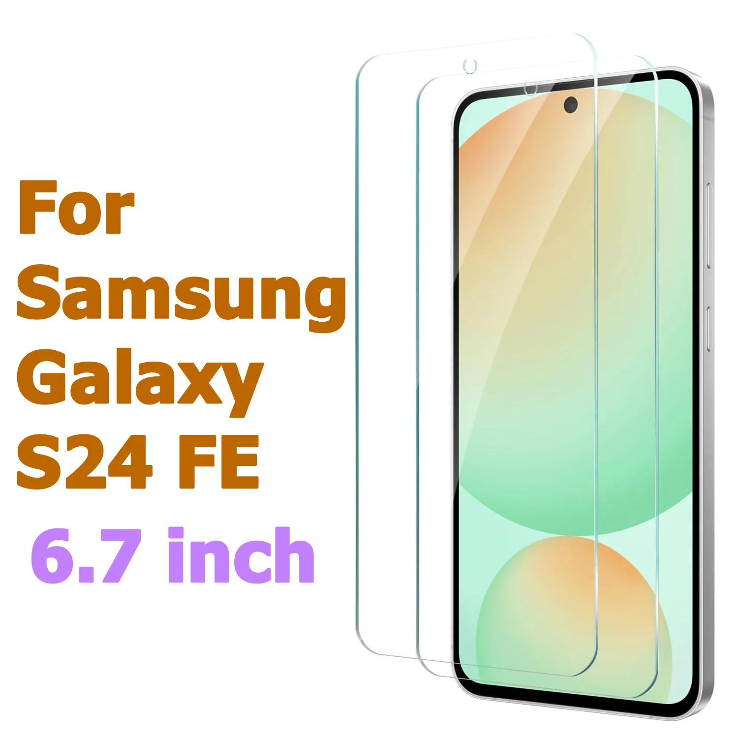 

For Samsung Galaxy S24 FE 6.7" Compatible Screen Protector, Anti-Scratch Screen Protector