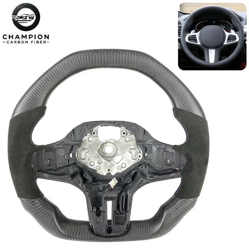

Для BMW G42 G80 G82 G15 G16 G20 G21 G26 G30 G31 G32 G34 2024 гоночный спортивный руль из углеродного волокна автомобильные аксессуары для интерьера