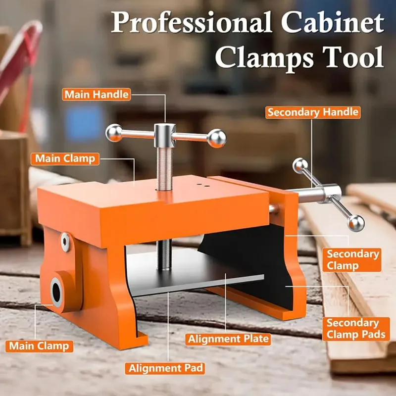 Cabinet Installation Cabinet Clamps Precision Grip for Cabinet Face Frames Woodworking tool Locker punching clip Hole Punch