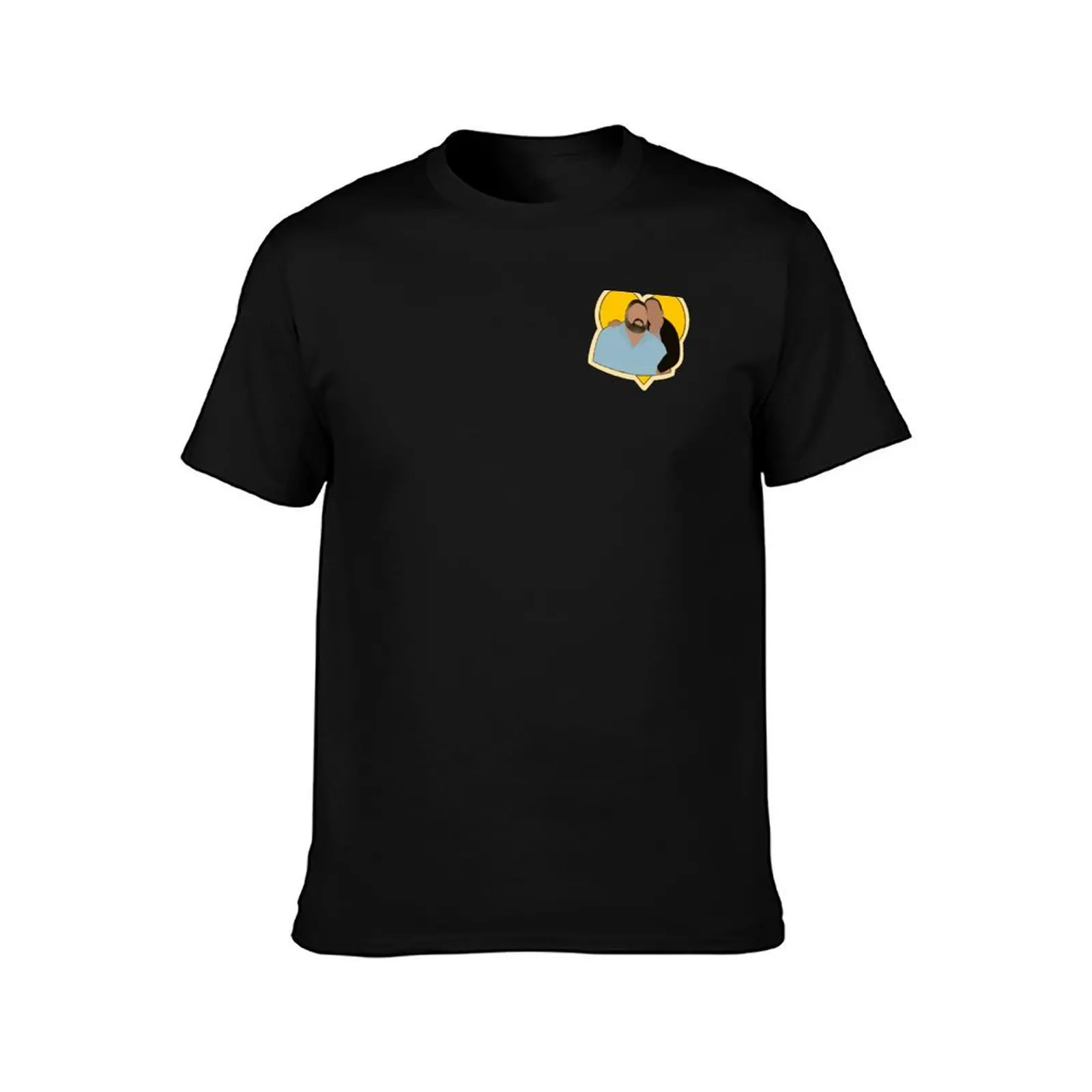 Roel Gonzalez and Erica Zuniga T-Shirt Basic Short Sleeve T-Shirt for Men