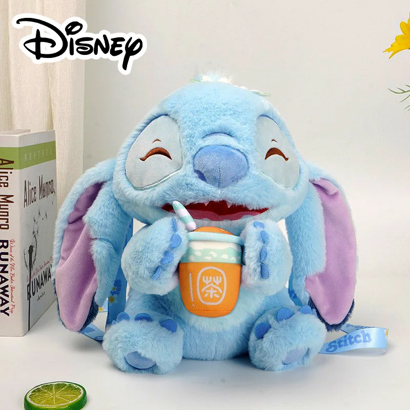 

Новые оригинальные плюшевые игрушки Disney Kawaii Angel & Stitch, 25 см, Мультяшные Аниме Мягкие набивные куклы, мягкие игрушки на одно плечо, подарки для девочек