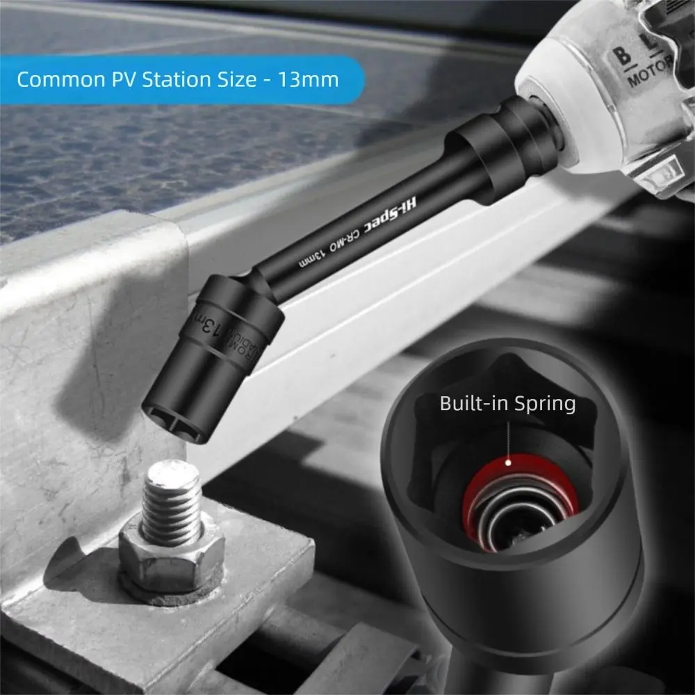 CR-MO Chromium Molybdenum Steel Swivel Socket Wrench 1/2