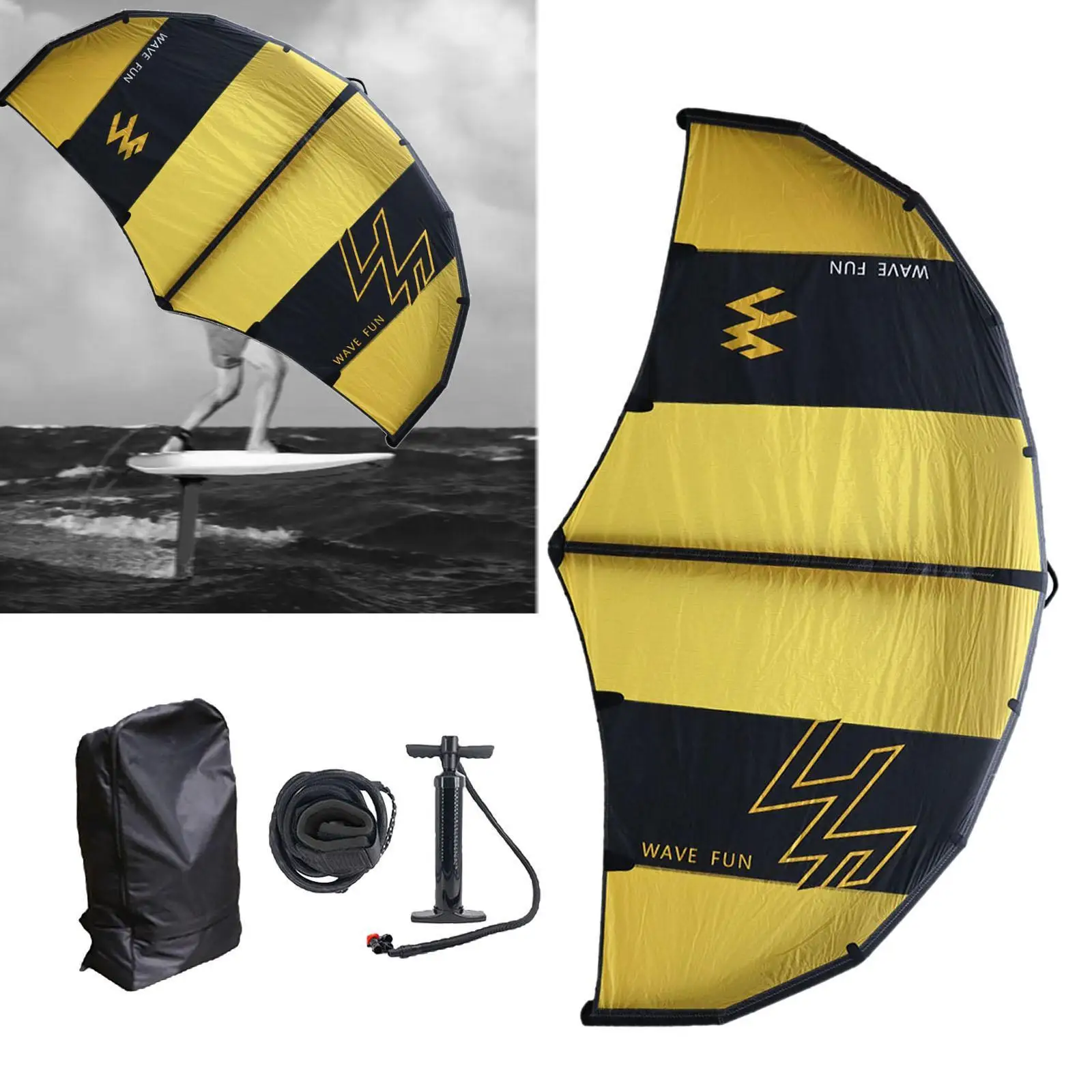 

Inflatable Surfing Wing Windsurf Surfing Aid Windsurfing Sail with Air Pump